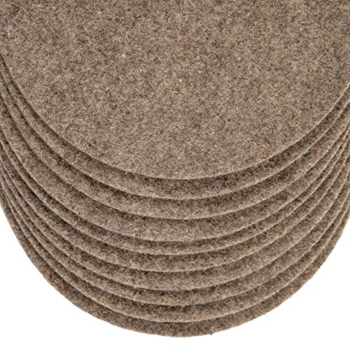 La cordeline ACJN10LF-L10 Mulching Discs Natural Wool Diameter 40 cm Pack of 10, DIAMETRE 40 CM - Image 3