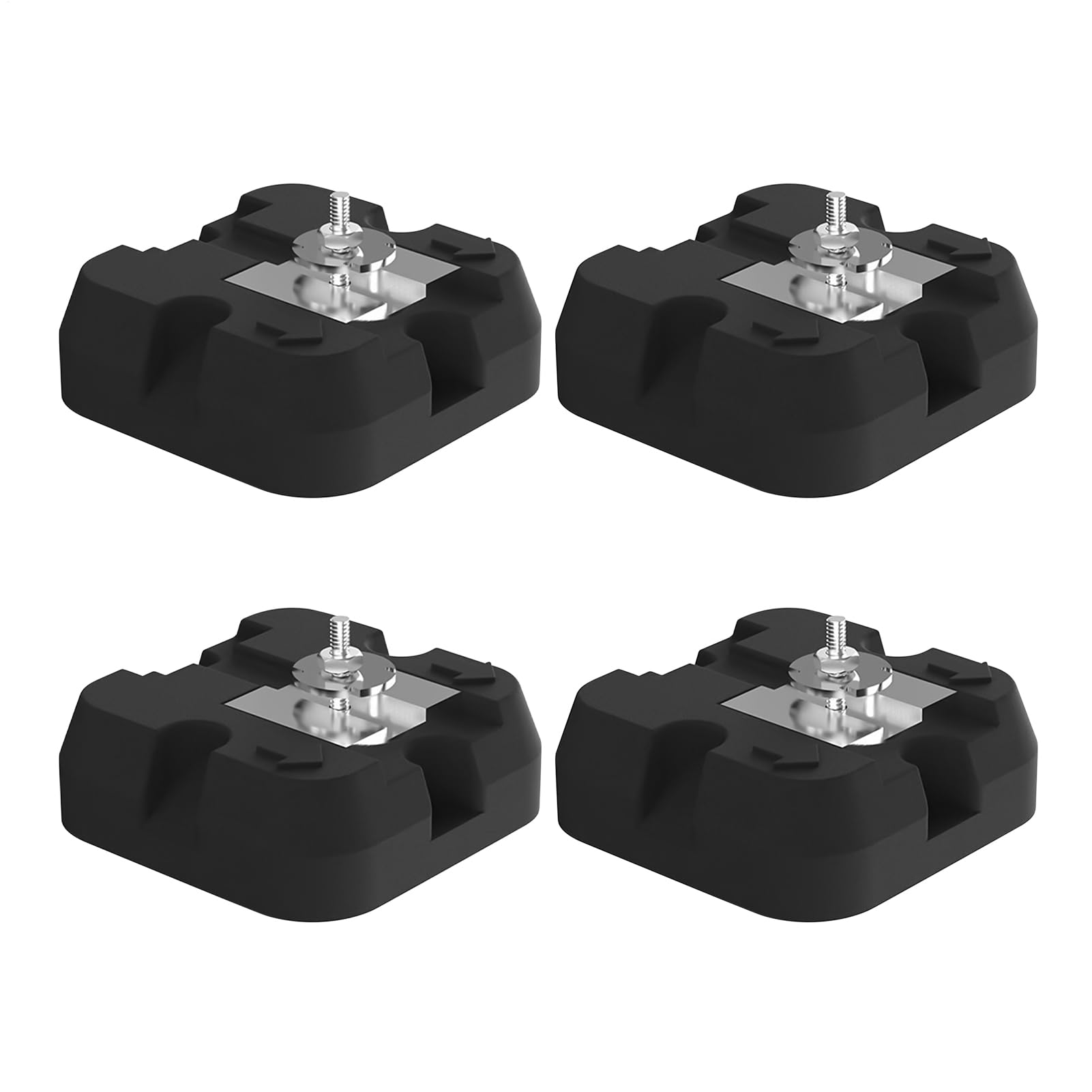Base Para Condensador Base para Bomba de Calor | 4 Piezas Soportes Antivibración Capacidad 500 kg