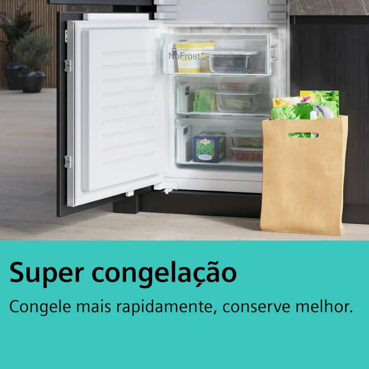 SIEMENS KG39N4X1F, iQ500, wolnostojąca lodówko-zamrażarka, zakres zamrażarki na dole, 363 l, Total noFrost, hyperFresh, bardzo cicha, oświetlenie LED, 203 x 60 cm, stal szczotkowana, ochrona przed