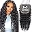 5x5 HD Lace Deep Wave Ultra-thin Transparent Lace Closure 12A Brazilian Virgin Human Hair Closure Free Part Pre Plucked with Baby Hair Natural Black 16 Inch