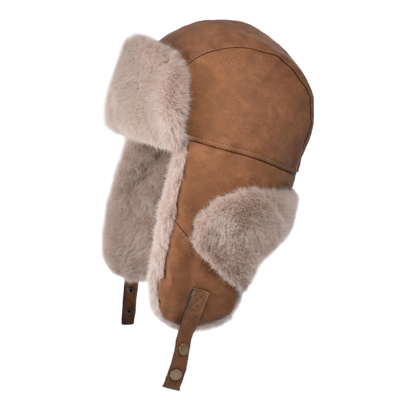 TAGVO Chapeau Trappeur d'hiver, Chapka Russe Décontractée pour Hommes et Femmes, Ushanka Bomber avec Protège-Oreilles, Chapeau Eskimo Doublé en Polaire et Coupe-Vent pour Temps Froid