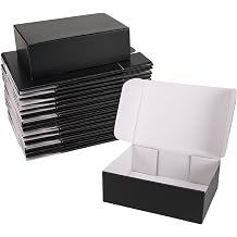 Black 12x9x4 Shipping Boxes Set of 25, Corrugated Cardboard Mailer Boxes with White Interior for Small Business Shipping, for Modern Business Packaging, Mailing, and Storage