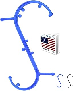 Body Back Buddy Classic: USA-Made Handheld Massage Cane with Dual Hooks for Full Body Trigger Point & Deep Tissue Pain Relief