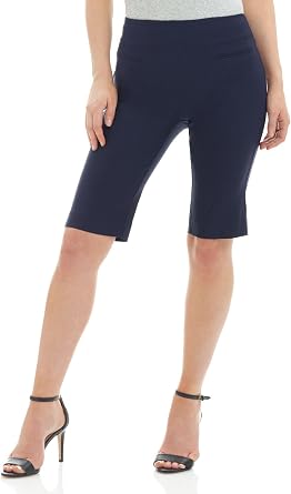 Rekucci Womens Ease into Comfort Pull-On Modern City Shorts