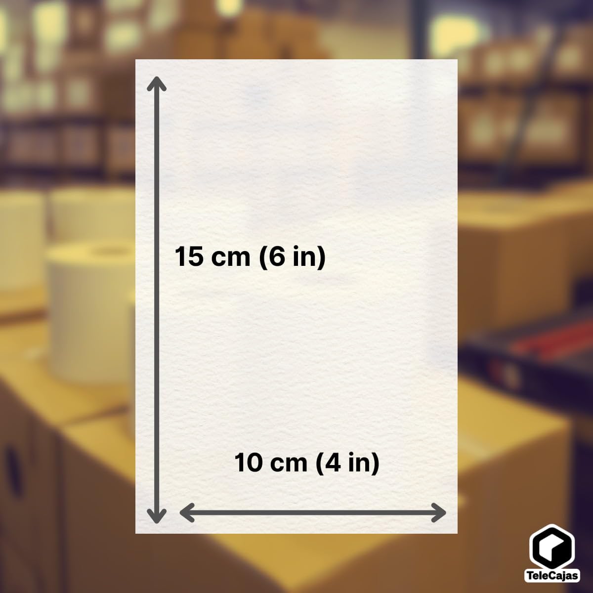 1000 Etiquetas Térmicas 10x15 cm (4x6') en Rollo Adhesivas para Mensajerias | Pack de 1000 pegatinas (4 rollos de 250)