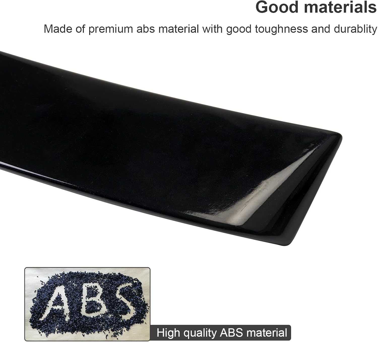 Glossy Black Rear Window Top Roof Spoiler Visor Wing,Fit for Honda Accord 2018 2019 2020 2021 2022 4 Door Sedan,Sporty Look Painted ABS Plastic Material Automotive Parts Glossy black top window spoiler