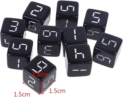 Miniatura 4 de 10 dados cuadrados D6 de seis caras para fiesta club nocturno juego de rol