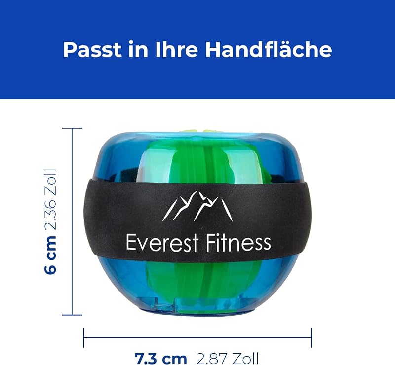EVEREST FITNESS Kézfeszítő Tréner Gumírozott Markolattal és Erősítő Labda