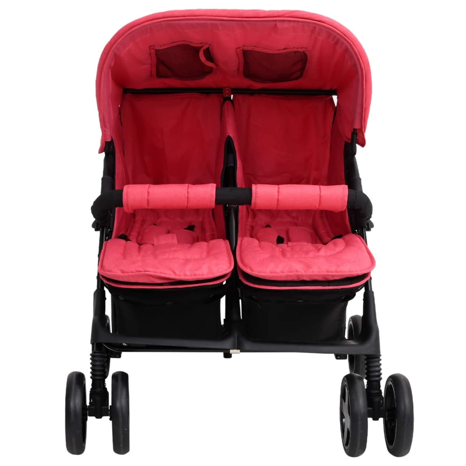 Passeggino Gemellare Rosso in Acciaio,Bebè e bimbi,Trasporto bebè,Passeggini-10345