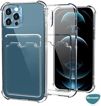 Microsonic Xiaomi Redmi Note 15 5G için Kılıf Card Slot Shock Şeffaf [Redmi Note 15 5G ile Uyumlu Kılıf - Şeffaf]