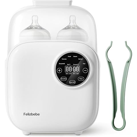 Baby Bottle Warmer 10-in-1 Steriliser for Baby Bottles Fast Baby Food Heater Removable Baby Food Warmer Bottle Warmer Precise Temperature Control Easy to Clean