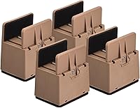 Vista 11 de uxcell Elevadores de cama de 2 pulgadas con abrazadera de tornillo ajustable, 4 elevadores de muebles para cama, escritorio, sofá, mesa, apto