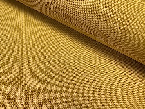 Tissu nid d'abeille moutarde 280 cm au mètre pour rideaux et couture