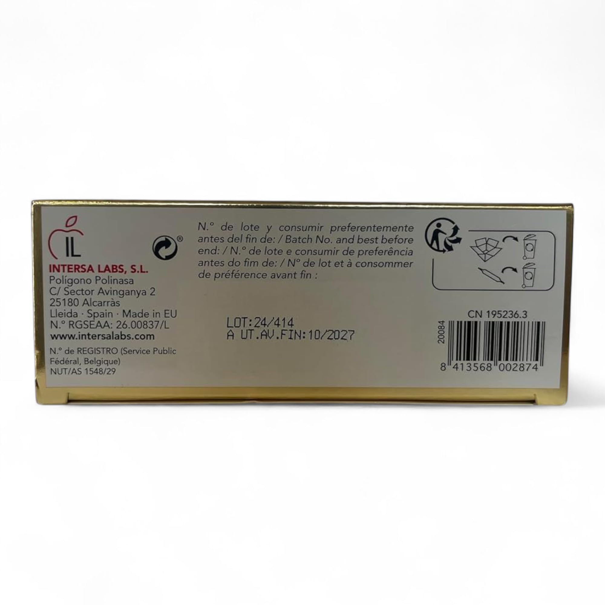 Intersa Bipole Jalea Forte 2000 - Pack Ahorro 2 x 20 Ampollas - Con Vitaminas B2, B3, B5, B6, B12 y C - Contribuye a Disminuir el Cansancio y la Fatiga y al Funcionamiento Normal del Sistema Nervioso
