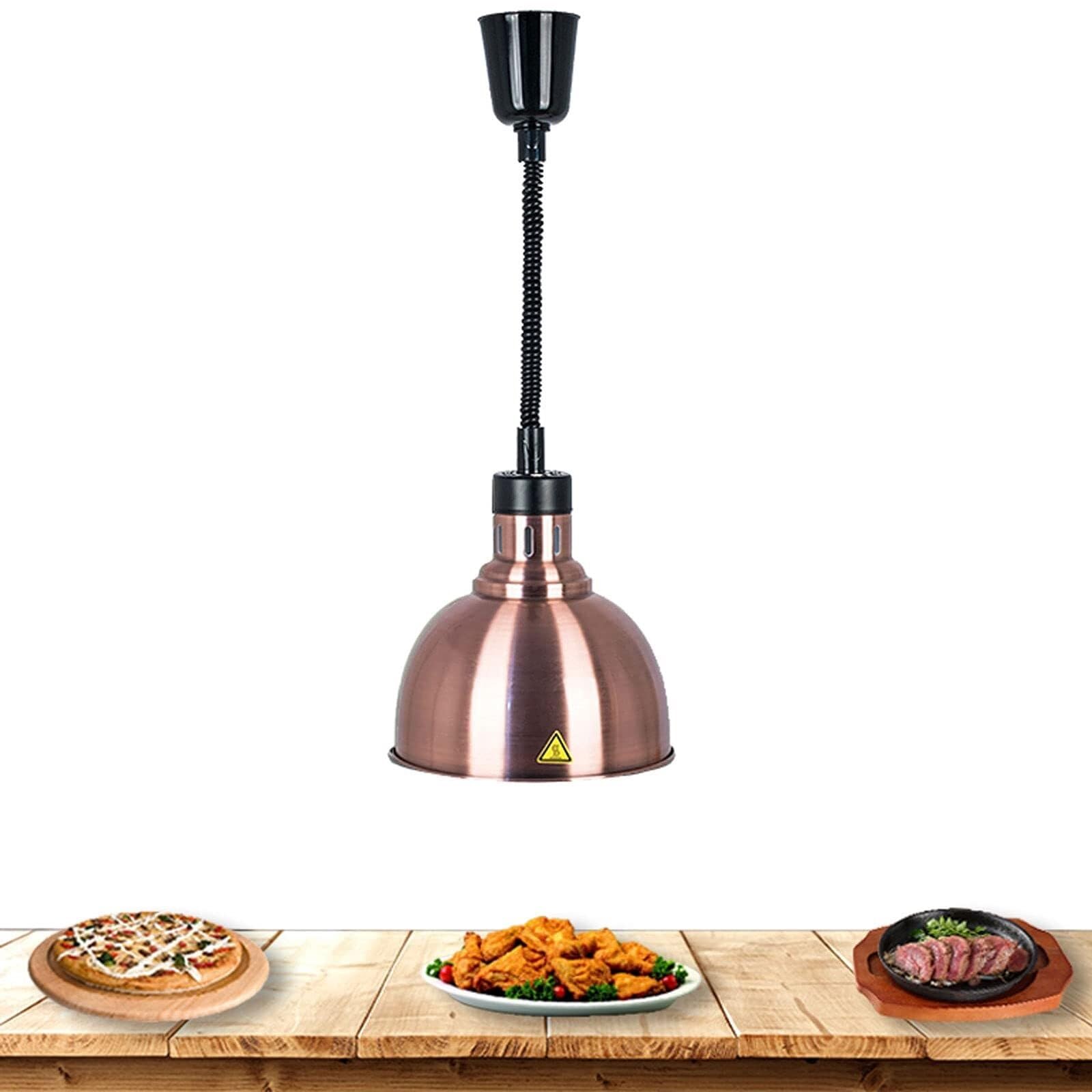Lámpara calentadora de Alimentos, Calentador de Alimentos retráctil for cocinas de hoteles y restaurantes Tipo Buffet, Equipo de Catering Comercial, 250 W(1PCS)