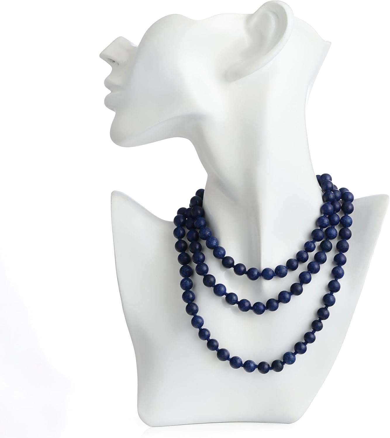 108 Beads Lapis Lazuli Mala Necklace for Meditation, Yoga, Prayer, Reiki & Spiritual Healing – Handcrafted 8mm Natural Gemstone Japa Mala for Spiritual Growth & Third Eye Activation - Image 2