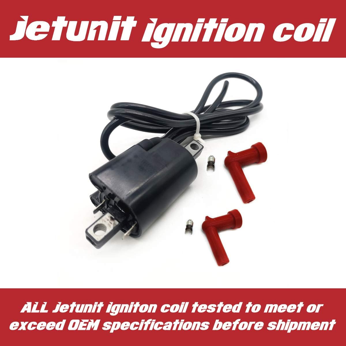 Ignition Coil For SeaDoo 278000383 Jet-Ski 278001130 278001254 1996-2005 GS GSI GSX GTI LE GTS GTX LIMITED SPX XP LIMITED Sea-Doo JetSki