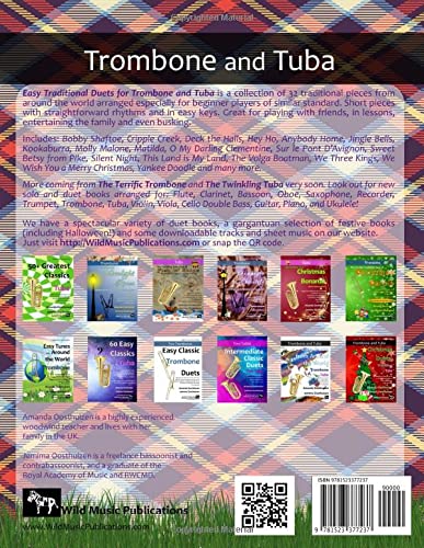 Easy Traditional Duets for Trombone and Tuba: 32 traditional melodies from around the world arranged especially for beginner trombone and tuba players. All in easy keys. - Image 2