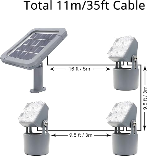Miniatura 3 de Luces solares para estanques, luces de fuente de piscina KOI multicolor RGB que cambian de color, IP68, 3 en 1, impermeable, sumergible, anfibio,