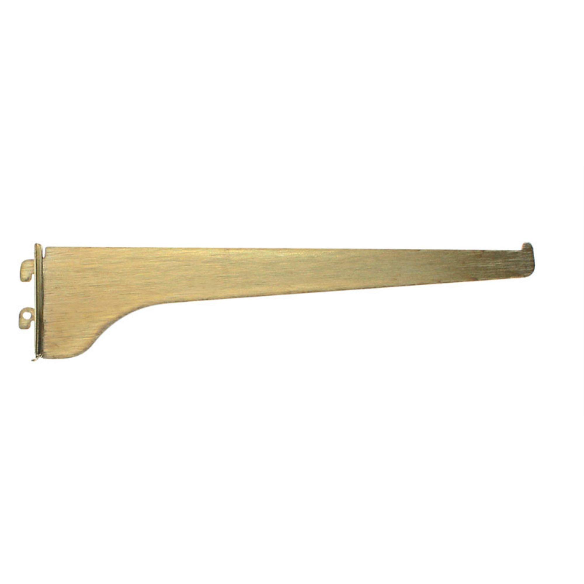 Knape & Vogt180BR 12" 12" Brass Shelf Brackets
