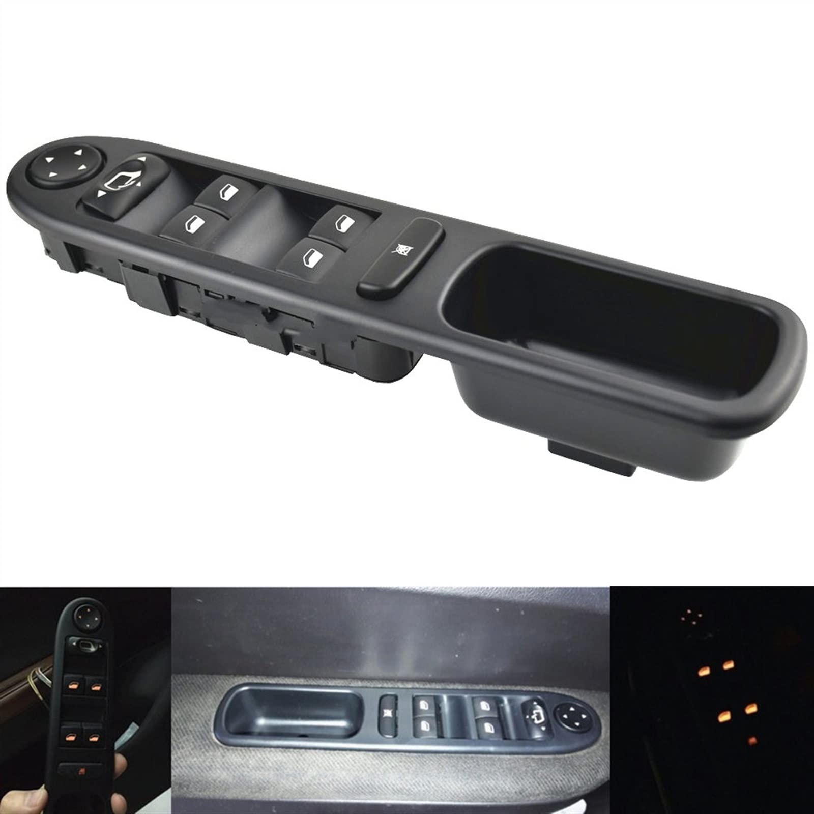 Interrupteur Lève-vitre Passager Peugeot 307 - Référence 96351625XT, Neuf