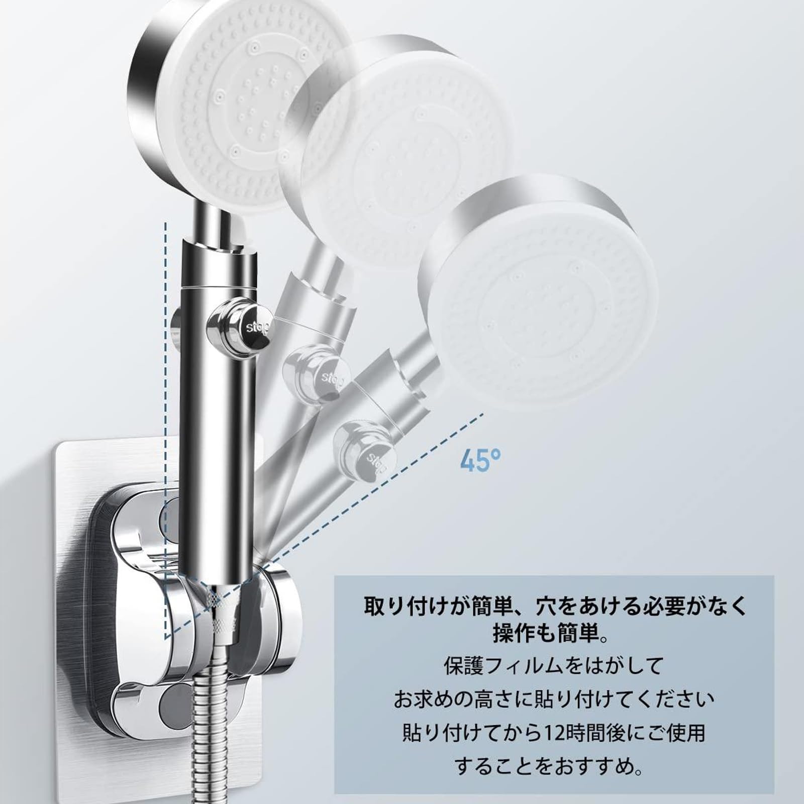 Amazon.co.jp: シャワーヘッド 節水 シャワー 高水圧 6階段モード 水流
