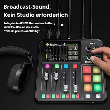RØDE RØDECaster Duo Complete Production Solution for Podcasts Streaming Music Production and Content Creation