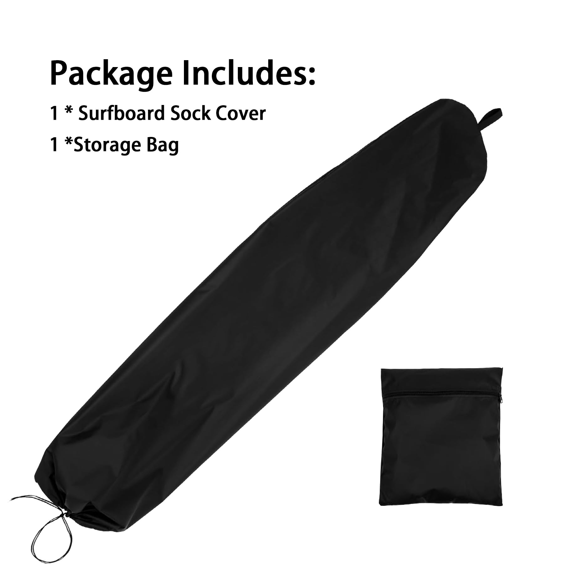Custodia per tavola da surf, Oxford 210D, impermeabile, antivento e antipolvere, 230*50cm, Nero