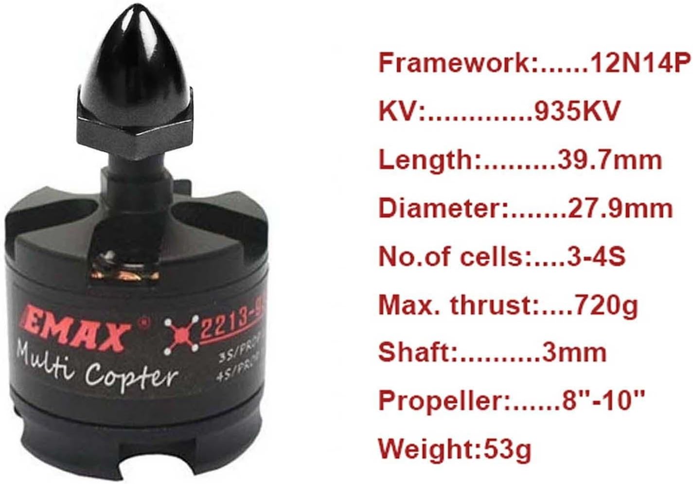 Emax MT2213-935KV 2212 CW CCW Brushless Motor for DJI F450 X525 Quadcopter Multirotor