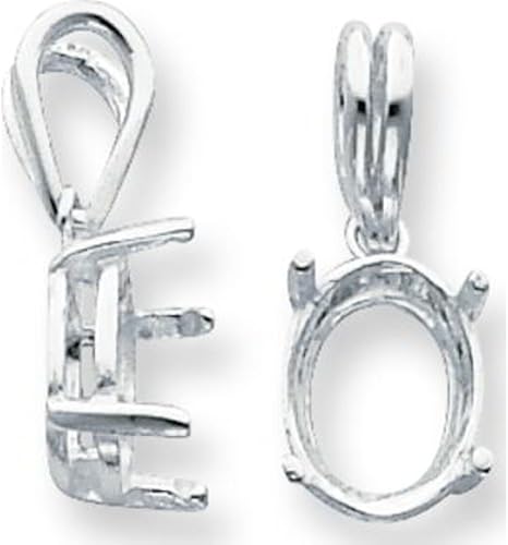 Plata de ley 4 puntas ovaladas engastadas 0.197 in, Plata esterlina, No es una piedra preciosa