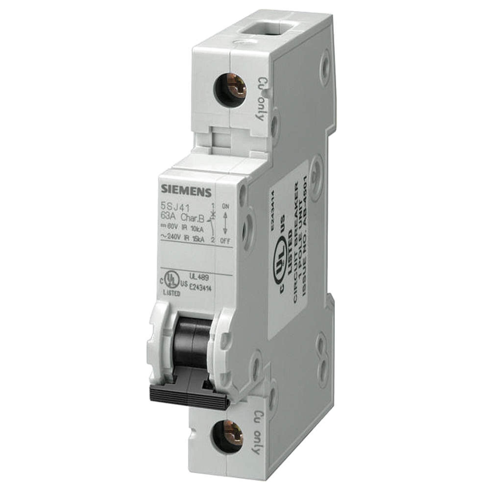 Siemens interrupteur résolvez les pannes de tableau électrique 240V 10kA