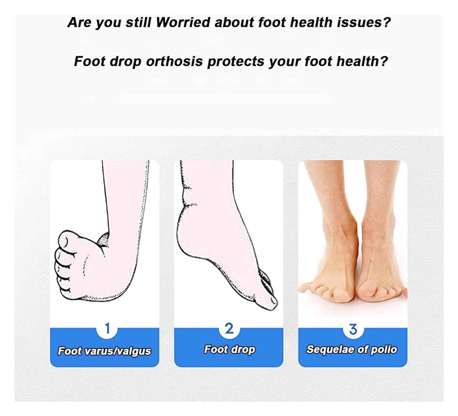 Soporte para Pie Caído | Dispositivo Ortopédico Ajustable Ligero con Ayuda Dorsiflexora, Invisible en Zapatos (Izquierdo/Derecho, Tallas M/L)(Left,L)