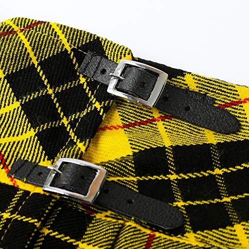 Womens 16.5 in Plaid Tartan Mini Kilt Skirt Macleod of Lewis 6 US3