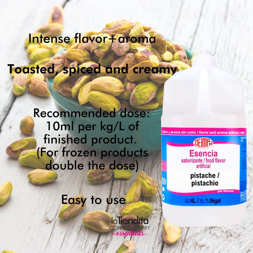 Deiman Artificial Food Flavoring Pistachio E (1 Gallon)