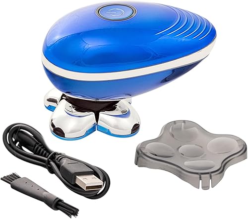 Miniatura 3 de Pop Sonic Afeitadora eléctrica de 5 cabezales para mujer para afeitado cómodo con funcionamiento en seco y húmedo, recargable, impermeable, IPX5,