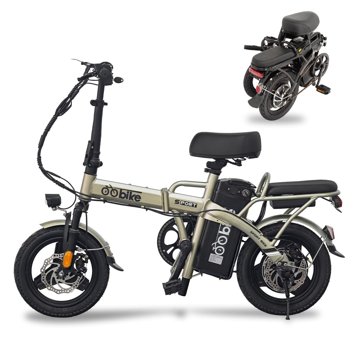 電動　アシスト　自転車　14インチ　ミニベロ　36v Amazon | RIRAKIE(リラキエ) 電動アシスト自転車 ゴールド 36V250W