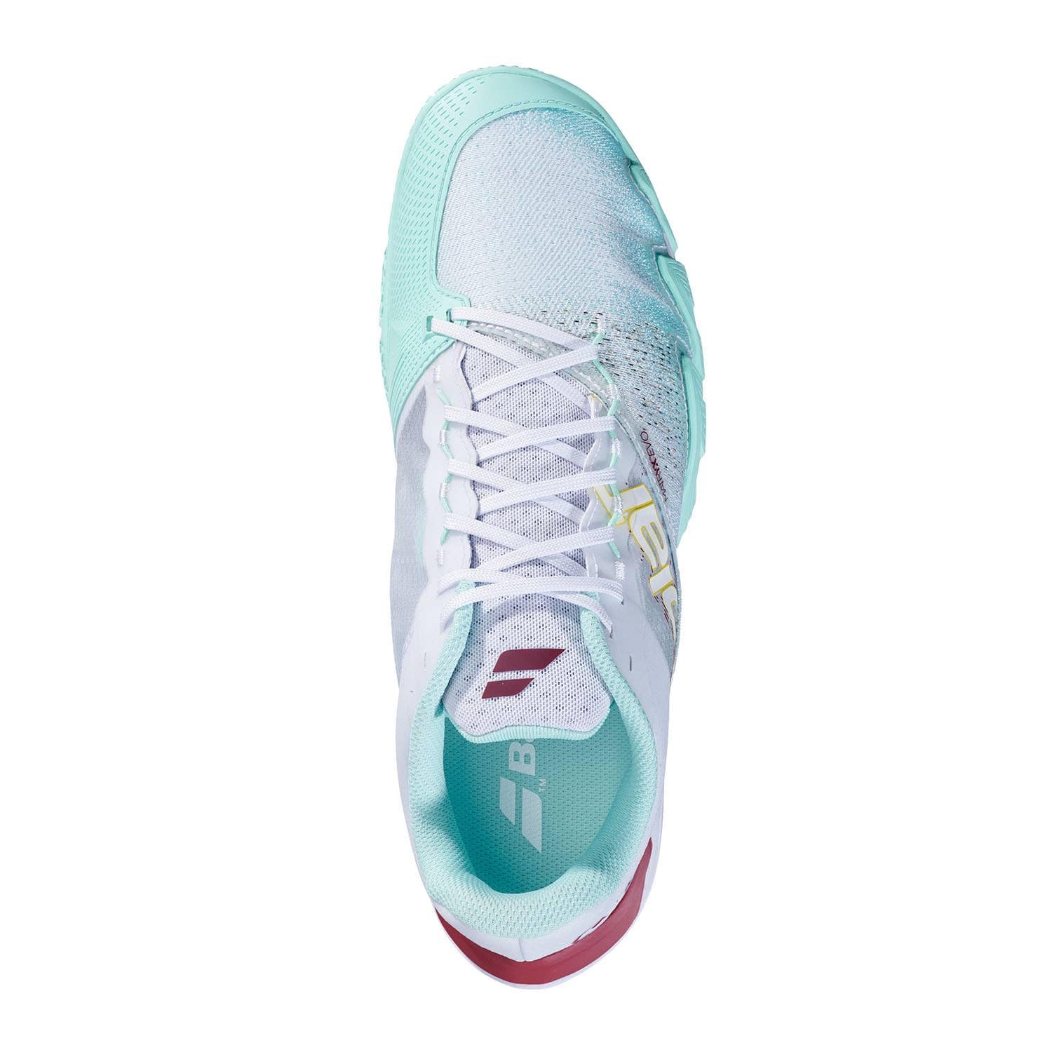 BABOLAT JET PREMURA 2 MEN LEBRON PADEL SHOES WHITE/RED  display picture 3