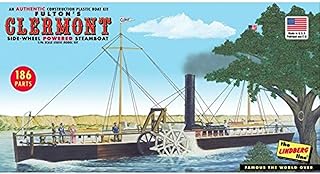 Lindberg - Fulton's Clermont Paddle Wheel Steamship, 1:96 (HL200)