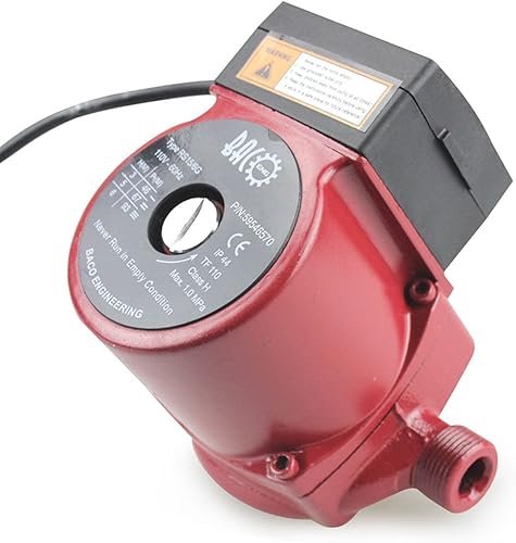 Miniatura 11 de BACOENG Bomba de circulación de agua caliente NPT de 3/4 pulgadas para calefacción por suelo radiante y sistema de recirculación w/conectores