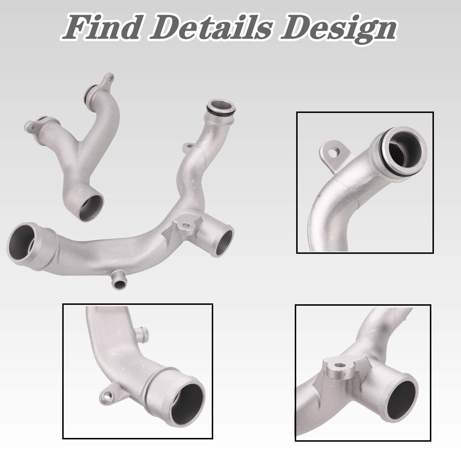 Aluminum Engine Coolant Crossover Pipe for Land Rover LR4 2014