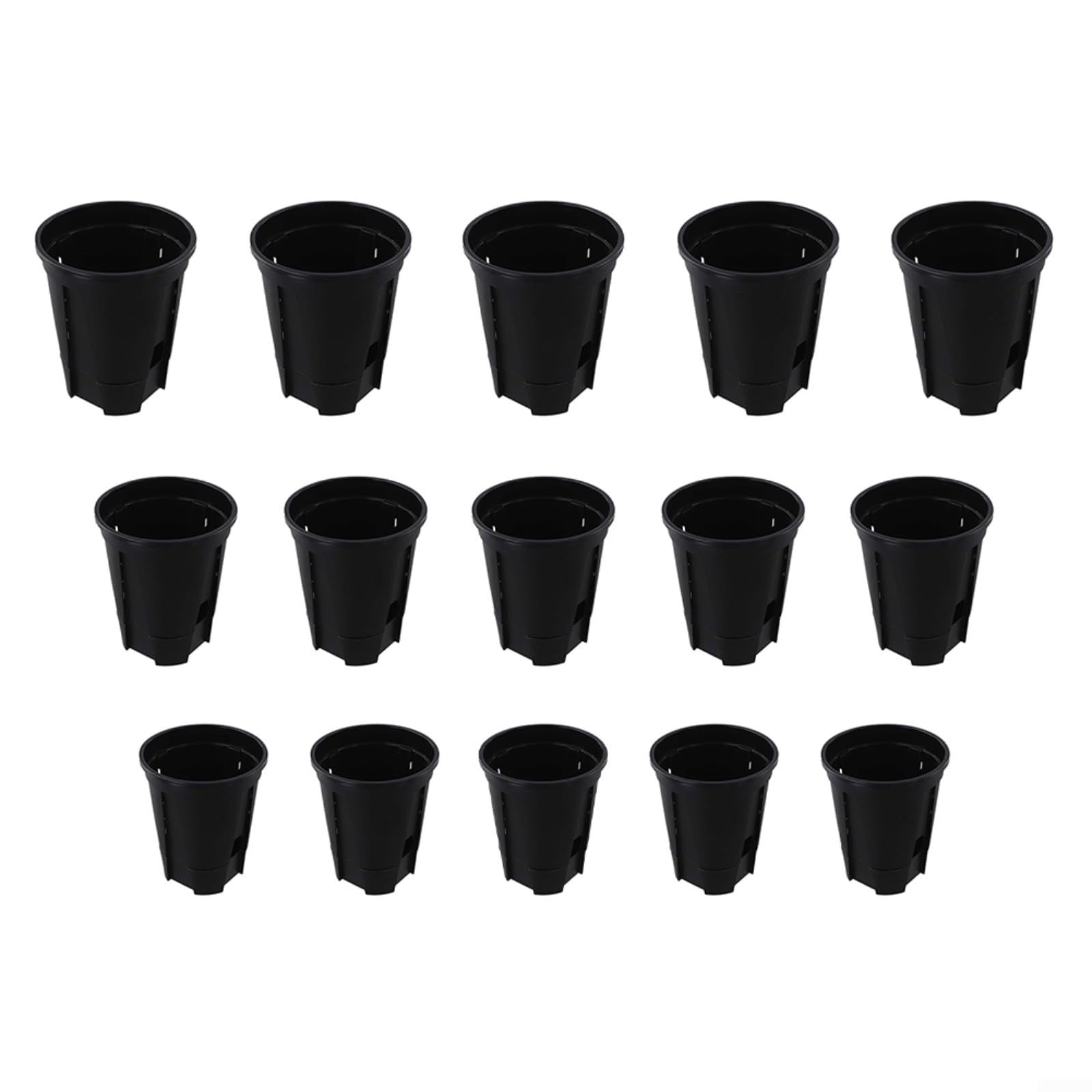 Pots en plastique à auto-irrigation avec réservoir et trous de drainage pour plante verte