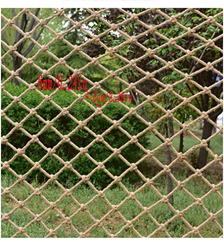AI LI WEI Protective net decoration/Hand-woven Hemp Rope Mesh Multi-function Children's Stairs Balcony Anti-fall Net Retro Bar Ceiling Net Photo Wall Decoration Net Hang Clothes Net (Size : 3x9m)