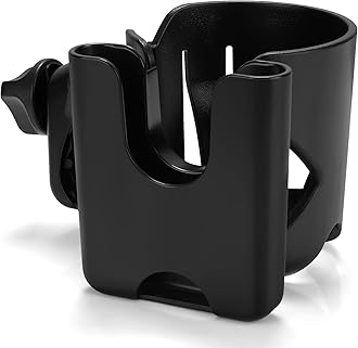 Accmor Stroller Cup Holder with Phone Holder, Universal 360° Rotatable Large Caliber Designed Bottle Cage for Bike, Stroller, Wheelchair, Walker, Scooter