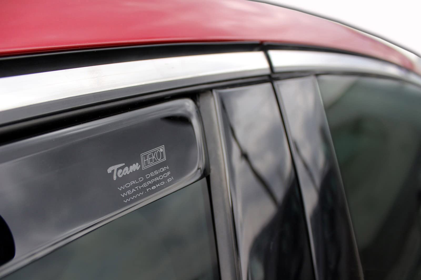 J&J AUTOMOTIVE Windabweiser passend für Volkswagen Id.3 5-Türer ab 2020 2tlg, Heko Regenabweiser Vorne Getönt Dunkel Passform