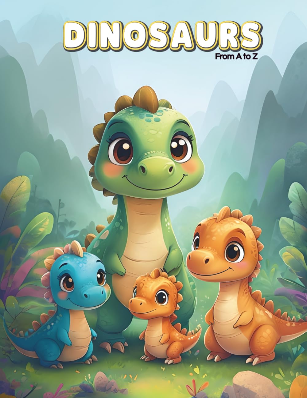 Dinosaurs From A to Z Coloring Book for Kids: Fun Alphabet Coloring Pages for Toddlers and Preschoolers | Cute Dinosaur Coloring Book for Ages 2–6 | ... Book (CD Creations A–Z Coloring Series)