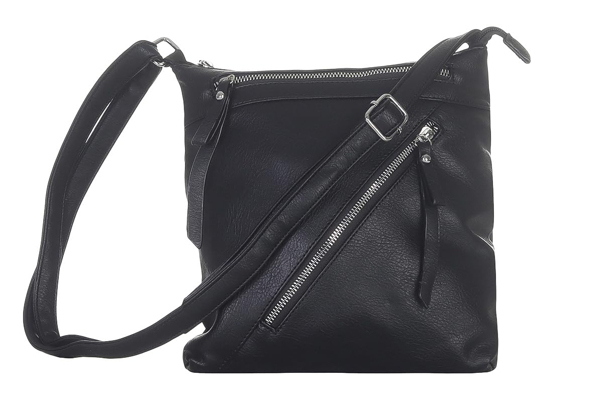 simaranda Handtasche Damen moderne Schultertasche Umhängetasche mit Reißverschluss Shopper Beutel mit verstellbaren Riemen 20205