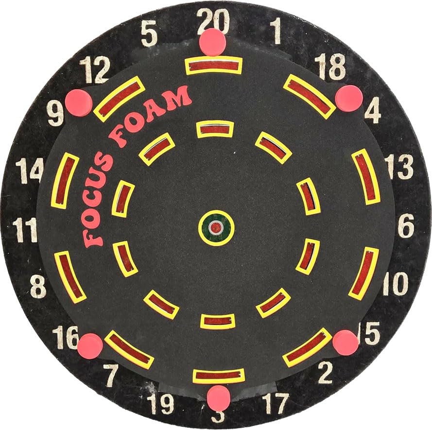 Focus Foam | Dartboard Training Overlay | Dart Practice Aid | Dart Trainer (Steel Tip - Doubles Trebles/Multi Color)