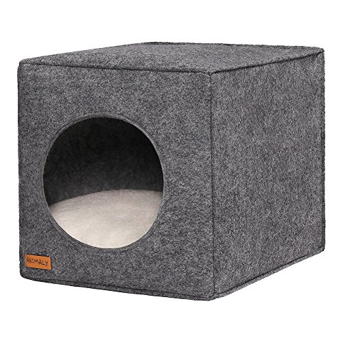 MYANIMALY Animaly 5902659885104 Pets Cave para Perros Y Gatos, Color Crudo/Grey 1 Unidad 600 g