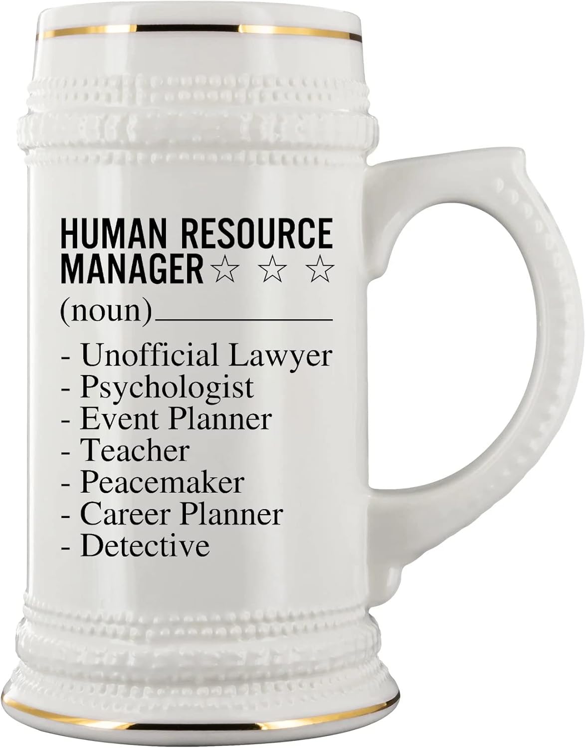 Human Resources Manager Definition Beer Stein Mug 22oz