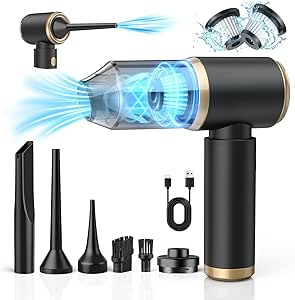 Aspirapolvere Auto Senza Fili 4 In 1 - 18000 Pa, Motore Brushless, USB-C, Per Auto E Casa - Foto 10